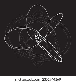 Lines in Circle Form . Spiral Vector Illustration .Technology round. Wave Logo . Design element . Abstract Geometric shape .