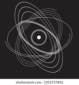 Linien in Circle Form . Spiral Vector Illustration .Technology Runde. Wave Logo . Design-Element. Abstrakte Geometrische Form.