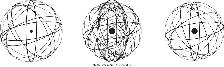 Lines in Circle Form . Spiral Vector Illustration .Technology round. Wave Logo . Design element . Abstract Geometric shape .