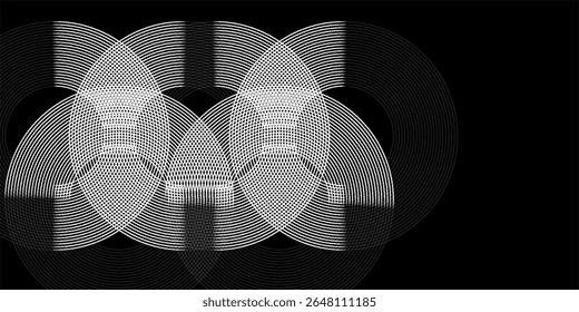 Lines in Circle Form . Spiral Vector Illustration .Technology round. Wave Logo . Design element . Abstract Geometric shape .