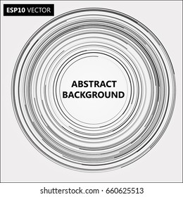 Lines in Circle Form . Spiral Vector Illustration .Technology round Logo . Design element