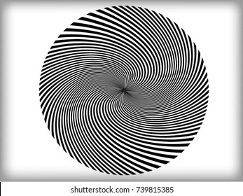 Lines in Circle Form . Spiral Vector Illustration .Technology round Logo . Design element . Abstract Geometric shape . Striped border frame for image
