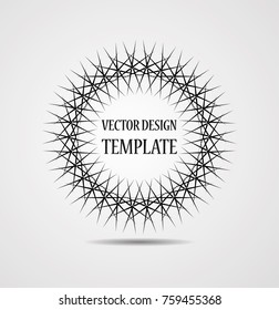 Lines in Circle Form . Spiral Vector Illustration .Technology round Logo . Design element . Abstract Geometric shape .