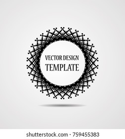 Lines in Circle Form . Spiral Vector Illustration .Technology round Logo . Design element . Abstract Geometric shape .