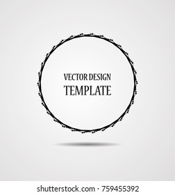 Lines in Circle Form . Spiral Vector Illustration .Technology round Logo . Design element . Abstract Geometric shape .