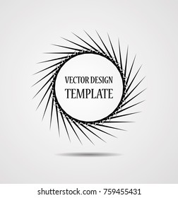 Lines in Circle Form . Spiral Vector Illustration .Technology round Logo . Design element . Abstract Geometric shape .
