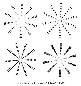 Lines in Circle Form . Vector Illustration .Technology Logo .