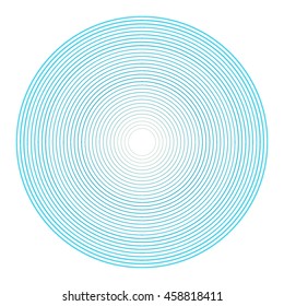 Lines in Circle Form . Vector Illustration .Technology Logo .