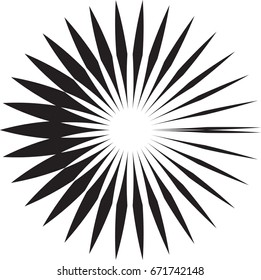  Lines in Circle Form .Vector Illustration .Technology round Logo . Design element . Abstract Geometric shape .