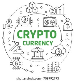 lines circle illustration bitcoin crypto innovations business