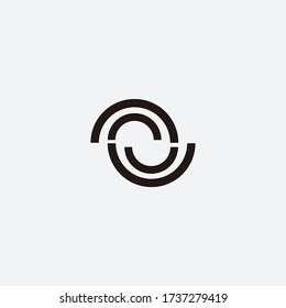 Lines in Circle Shape. Spiral Vector Illustration. Round logo. Design elements. Abstract geometric shapes.