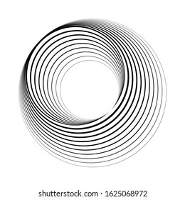 lines in circle shapes. abstract geometric background.