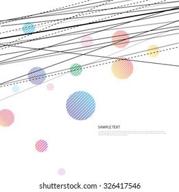 Lines and Circles Design Background