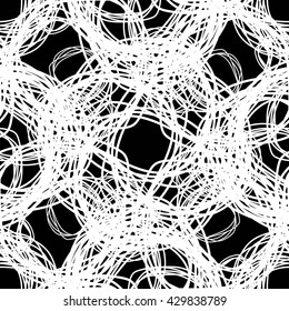Lines circles pattern seamless.