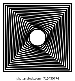 lines in circular and square movement