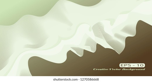 Lines with color gradient. Background for business cards and flyers. Vector graphics