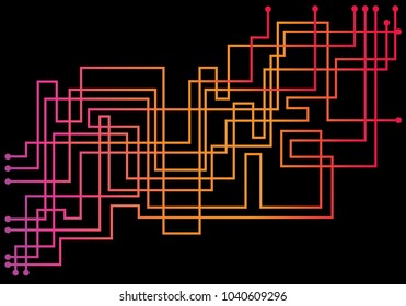 Lines colored abstract background