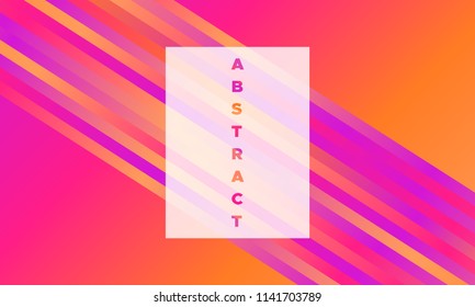 Lines with Colorful Gradient. Minimal Abstract Background with Glow Effect. Simple Geometric Grid. EPS10 Vector. Illustration with Stripes. Abstraction with Lines for Covers, Banner, Poster, Flyer.