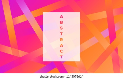 Lines with Colorful Gradient. Minimal Abstract Background with Glow Effect. Simple Geometric Grid. EPS10 Vector. Illustration with Stripes. Abstraction with Lines for Covers, Banner, Poster, Flyer.