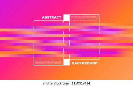 Lines with Colorful Gradient. Minimal Abstract Background with Glow Effect. Simple Geometric Grid. EPS10 Vector. Illustration with Stripes. Abstraction with Lines for Covers, Banner, Poster, Flyer.