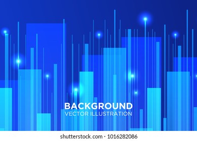 Lines composed of glowing backgrounds, abstract vector background