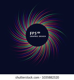 Lines composed of glowing backgrounds, abstract vector background