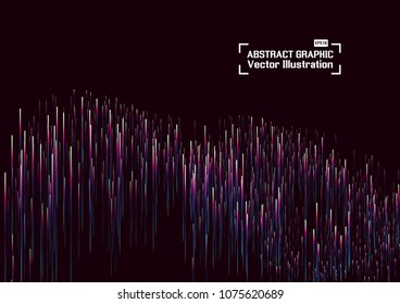 Lines composed of glowing backgrounds, abstract vector background