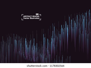 Lines composed of glowing backgrounds, abstract vector background