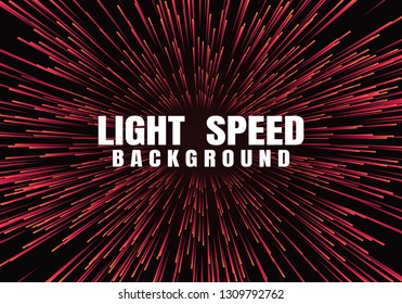 Lines composed of glowing backgrounds, Abstract light speed background. Data flow tunnel. Explosion radial background. Vector illustration