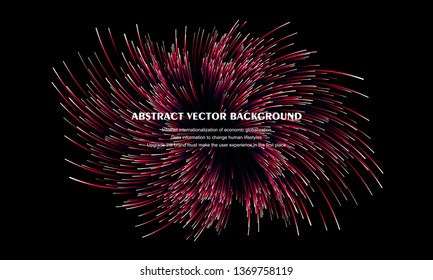 Lines composed of glowing backgrounds, abstract vector background	

