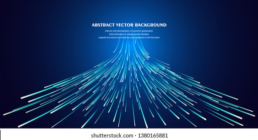 Lines composed of glowing backgrounds, abstract vector background