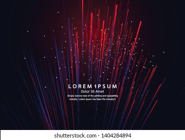 Lines composed of glowing backgrounds, abstract vector background