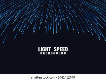 Lines composed of glowing backgrounds, Abstract light speed background. Data flow tunnel. Explosion radial background. Vector illustration