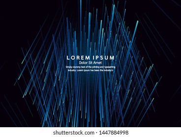 Lines composed of glowing backgrounds, abstract vector background