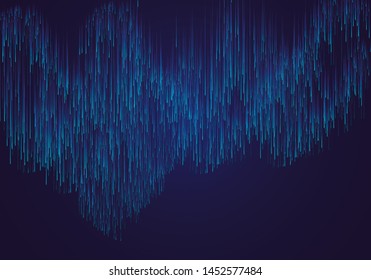 Lines composed of glowing backgrounds, abstract vector background