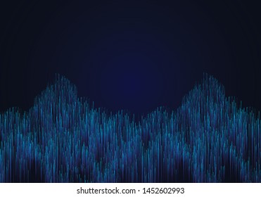 Lines composed of glowing backgrounds, abstract vector background