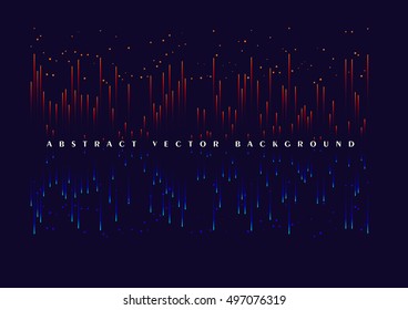 Lines composed of glowing backgrounds, abstract vector background