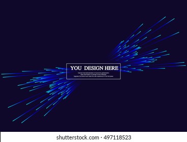 Lines composed of glowing backgrounds, abstract vector background