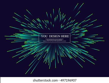 Lines composed of glowing backgrounds, abstract vector background