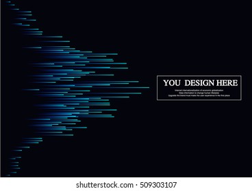 Lines composed of glowing backgrounds, abstract vector background