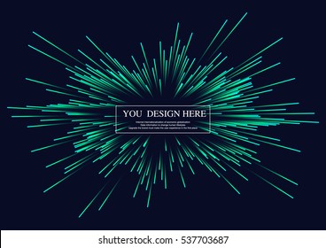 Lines composed of glowing backgrounds, abstract vector background