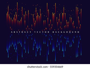 Lines composed of glowing backgrounds, abstract vector background