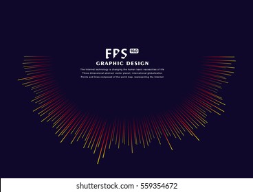 Lines composed of glowing backgrounds, abstract vector background