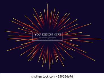 Lines composed of glowing backgrounds, abstract vector background