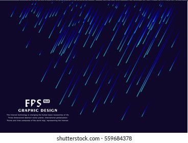 Lines composed of glowing backgrounds, abstract vector background