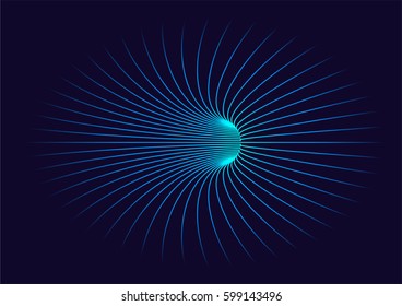 Lines composed of glowing backgrounds, abstract background