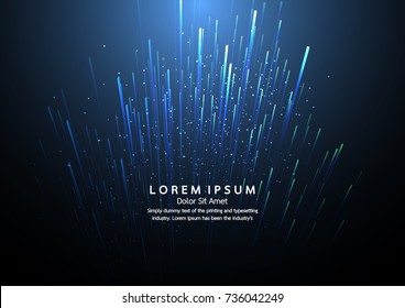 Lines composed of glowing backgrounds, abstract vector background