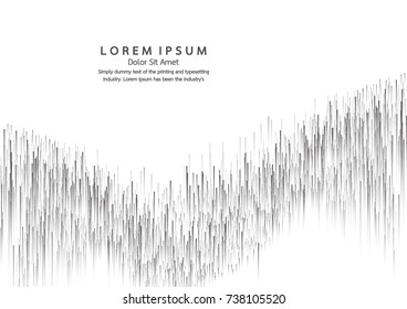 Lines composed of glowing backgrounds, abstract vector background