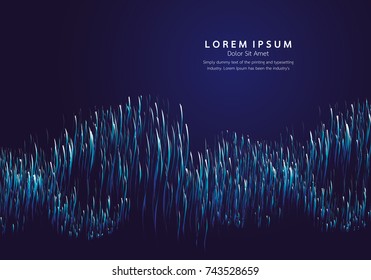 Lines composed of glowing backgrounds, abstract vector background