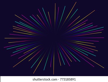 Lines composed of glowing backgrounds, abstract vector background